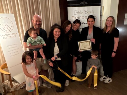Golden Laser Aesthetics Ribbon Cutting