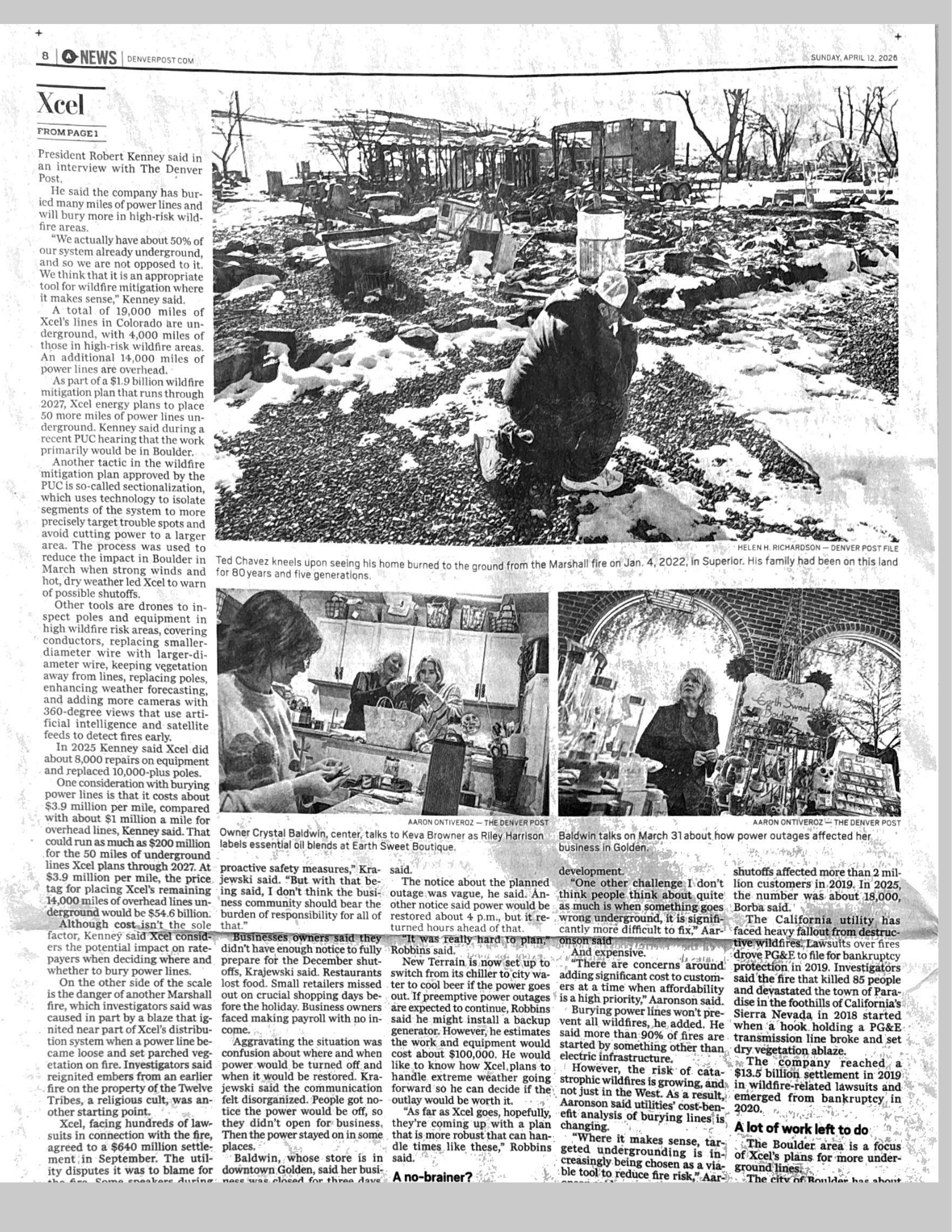 Denver Post Article April 12, 2026 Front Page Article Quotes Chamber President Nola Krajewski and several Chamber members (1)