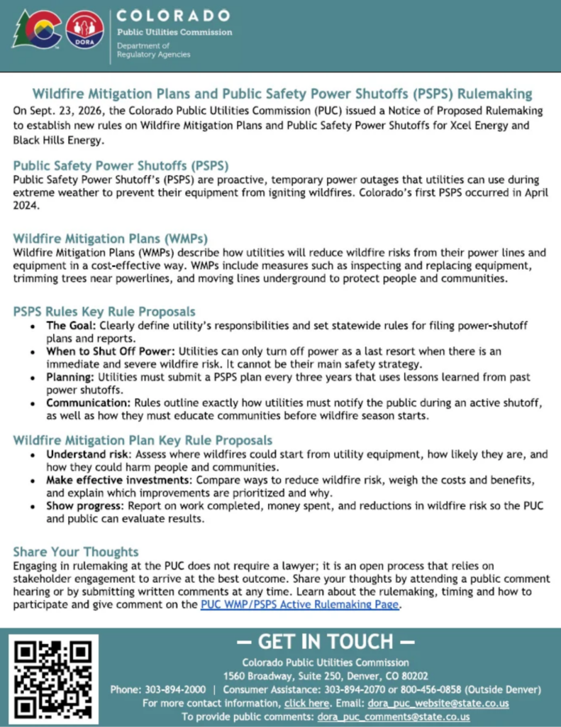 PSPS Rulemaking Sept 2026